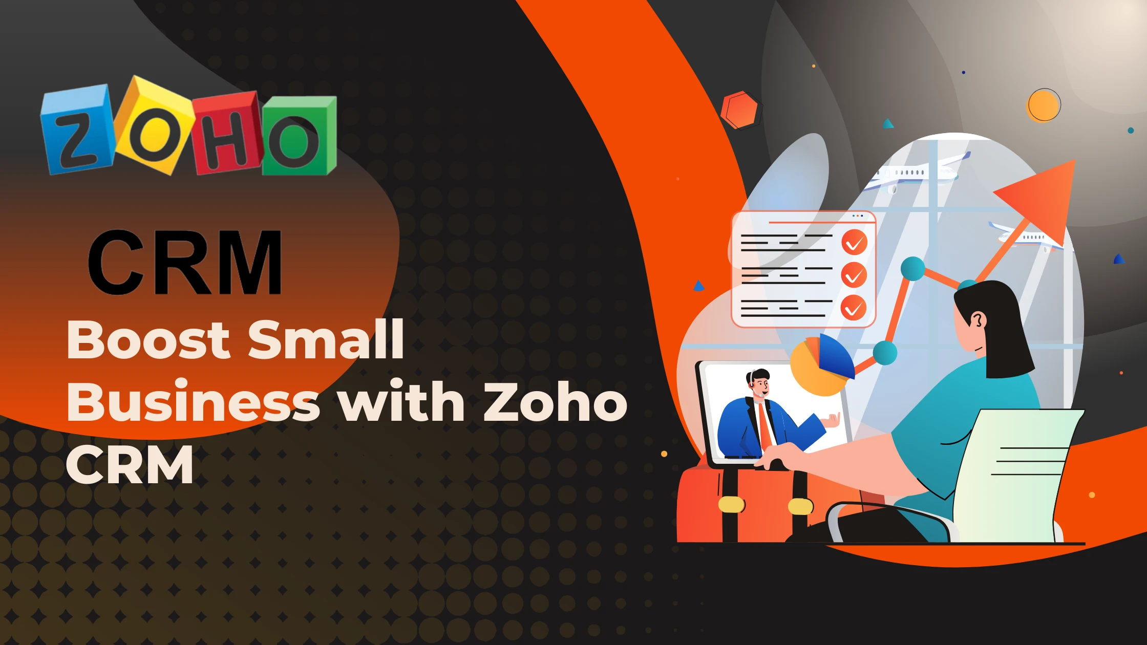 Zoho CRM automation dashboard for small businesses