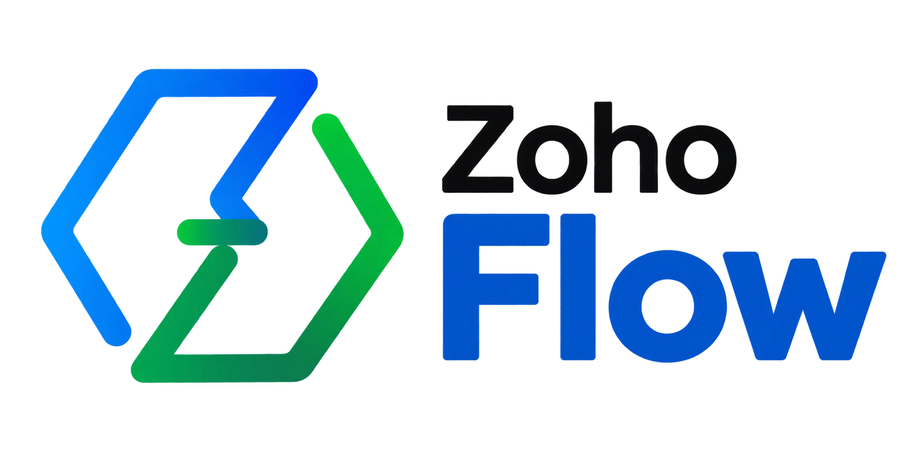 Zoho Flow Interlocking Workflow Logo Zoho Flow Interlocking Workflow Logo
